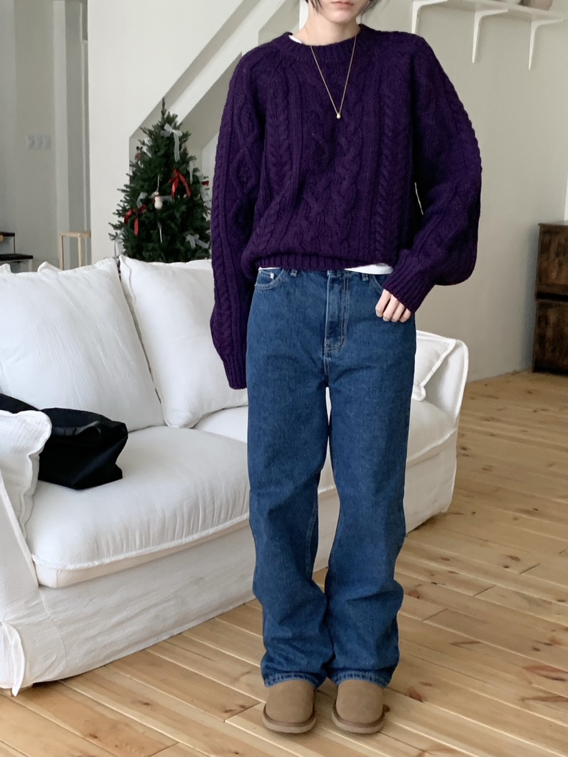 WOOD韓國代購㊣女士新款人氣時尚熱賣職業真品25秋冬針織衫WOOD針織衫