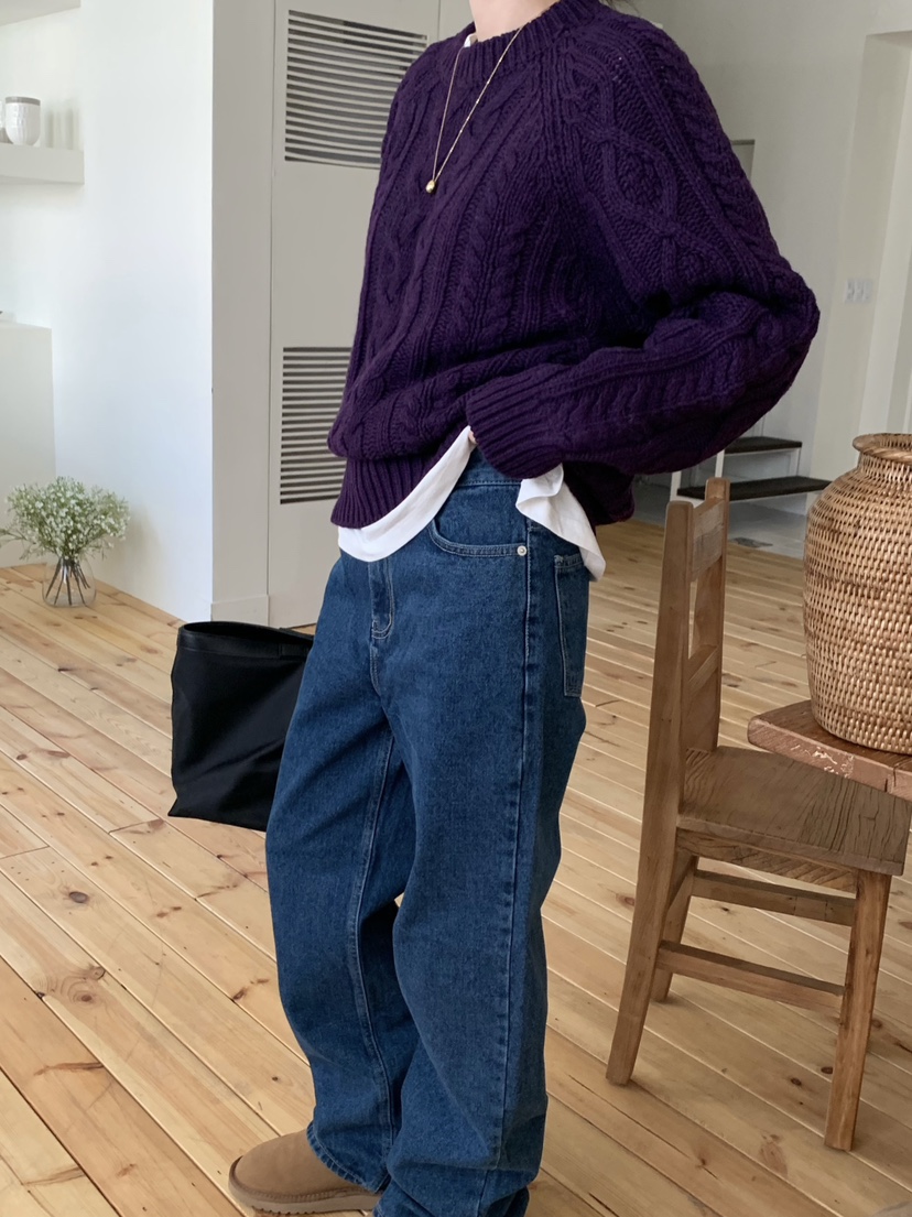 WOOD韓國代購㊣女士新款人氣時尚熱賣職業真品25秋冬針織衫WOOD針織衫