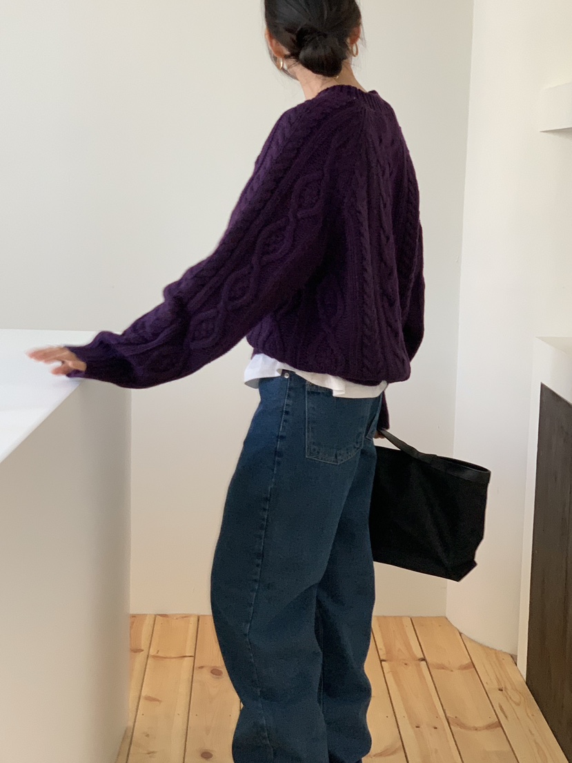 WOOD韓國代購㊣女士新款人氣時尚熱賣職業真品25秋冬針織衫WOOD針織衫