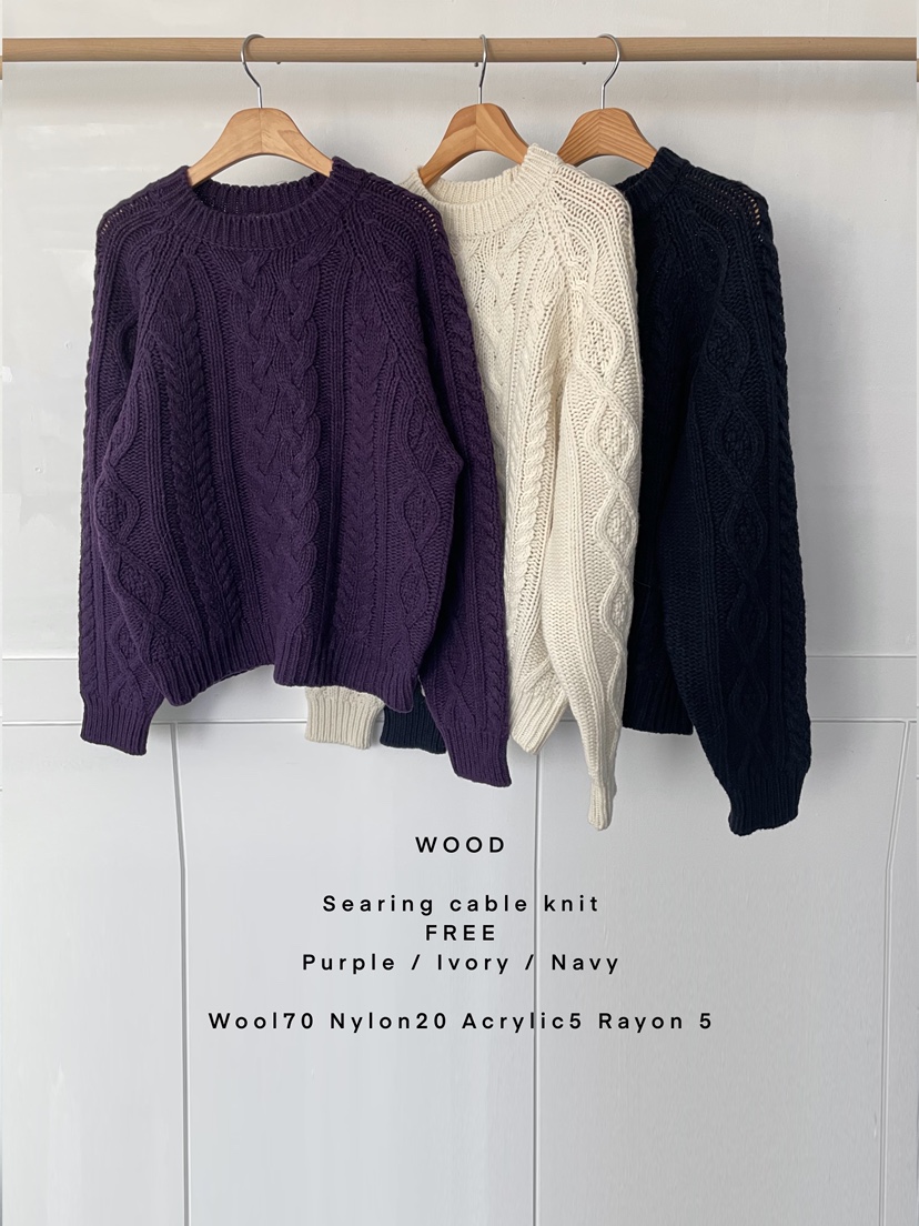 WOOD韓國代購㊣女士新款人氣時尚熱賣職業真品25秋冬針織衫WOOD針織衫圖色2左二色