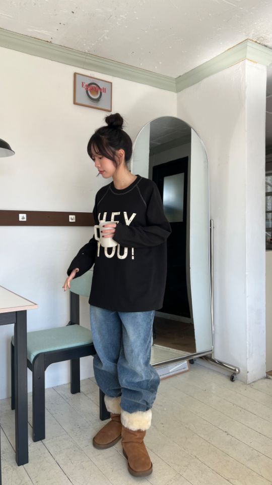 HEY/TO SEWING韓國直郵㊣女裝新品職業時尚休閑熱賣長袖T恤BY HEY/TO SEWING長袖T恤