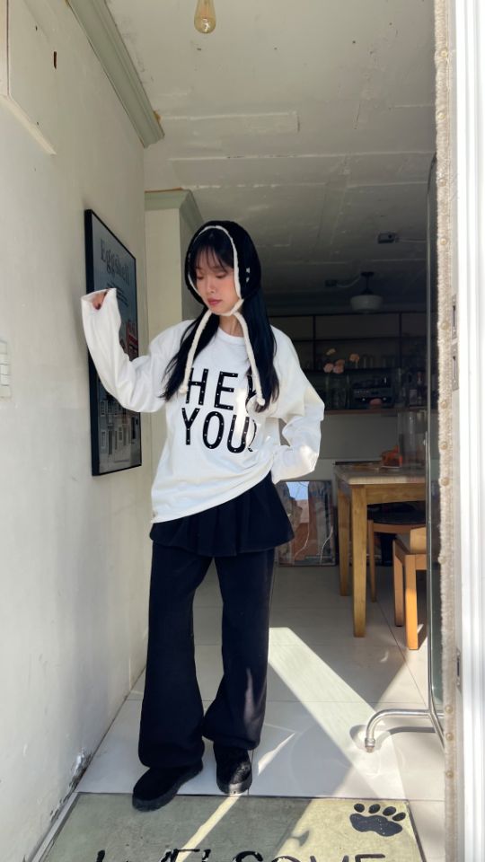 HEY/TO SEWING韓國直郵㊣女裝新品職業時尚休閑熱賣長袖T恤BY HEY/TO SEWING長袖T恤