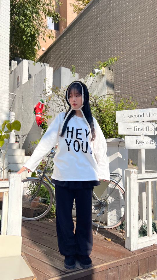 HEY/TO SEWING韓國直郵㊣女裝新品職業時尚休閑熱賣長袖T恤BY HEY/TO SEWING長袖T恤