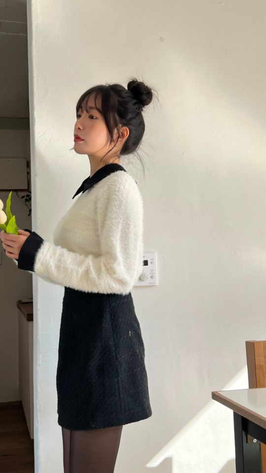 HEY/TO SEWING韓國代購㊣女士新品真品人氣時尚針織衫安哥拉BY HEY/TO SEWING針織衫