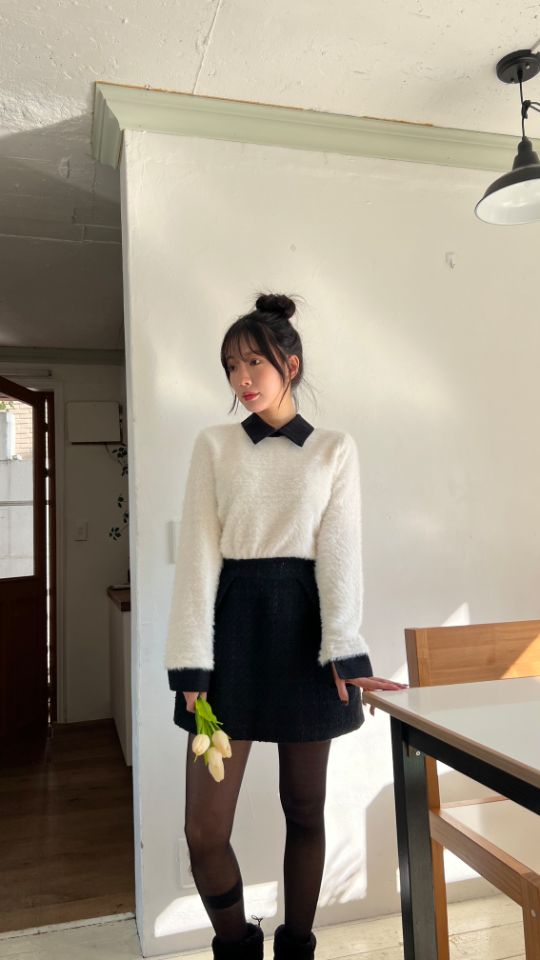 HEY/TO SEWING韓國代購㊣女士新品真品人氣時尚針織衫安哥拉BY HEY/TO SEWING針織衫