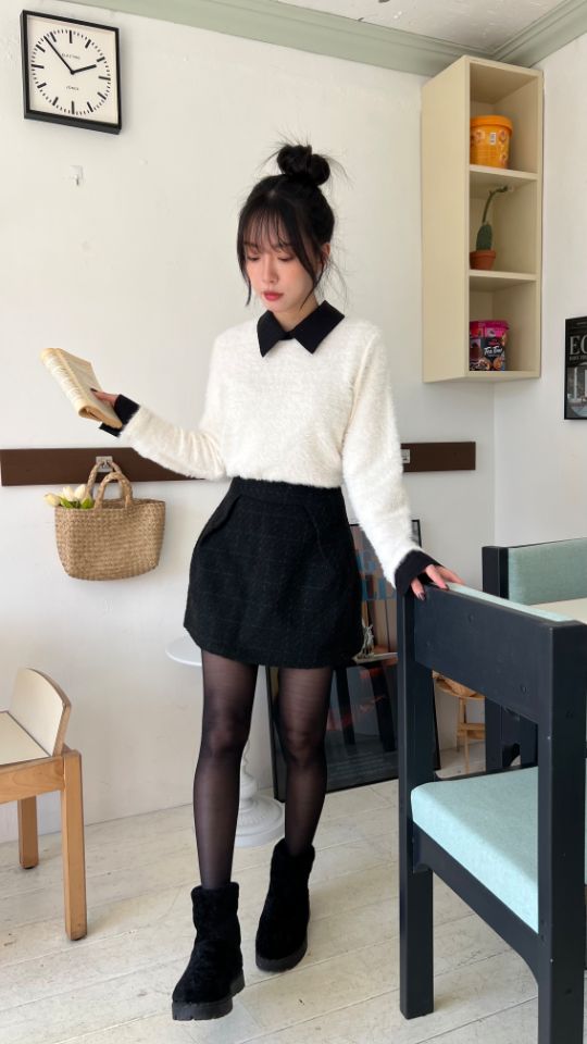 HEY/TO SEWING韓國代購㊣女士新品真品人氣時尚針織衫安哥拉BY HEY/TO SEWING針織衫