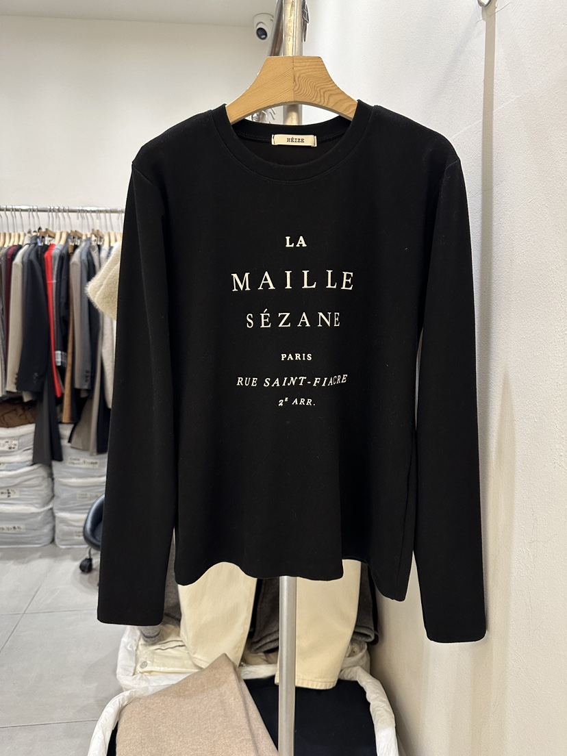 HEIZE東大門㊣代購女裝新款人氣休閑推薦職業熱賣時尚長袖T恤HEIZE長袖T恤圖色3