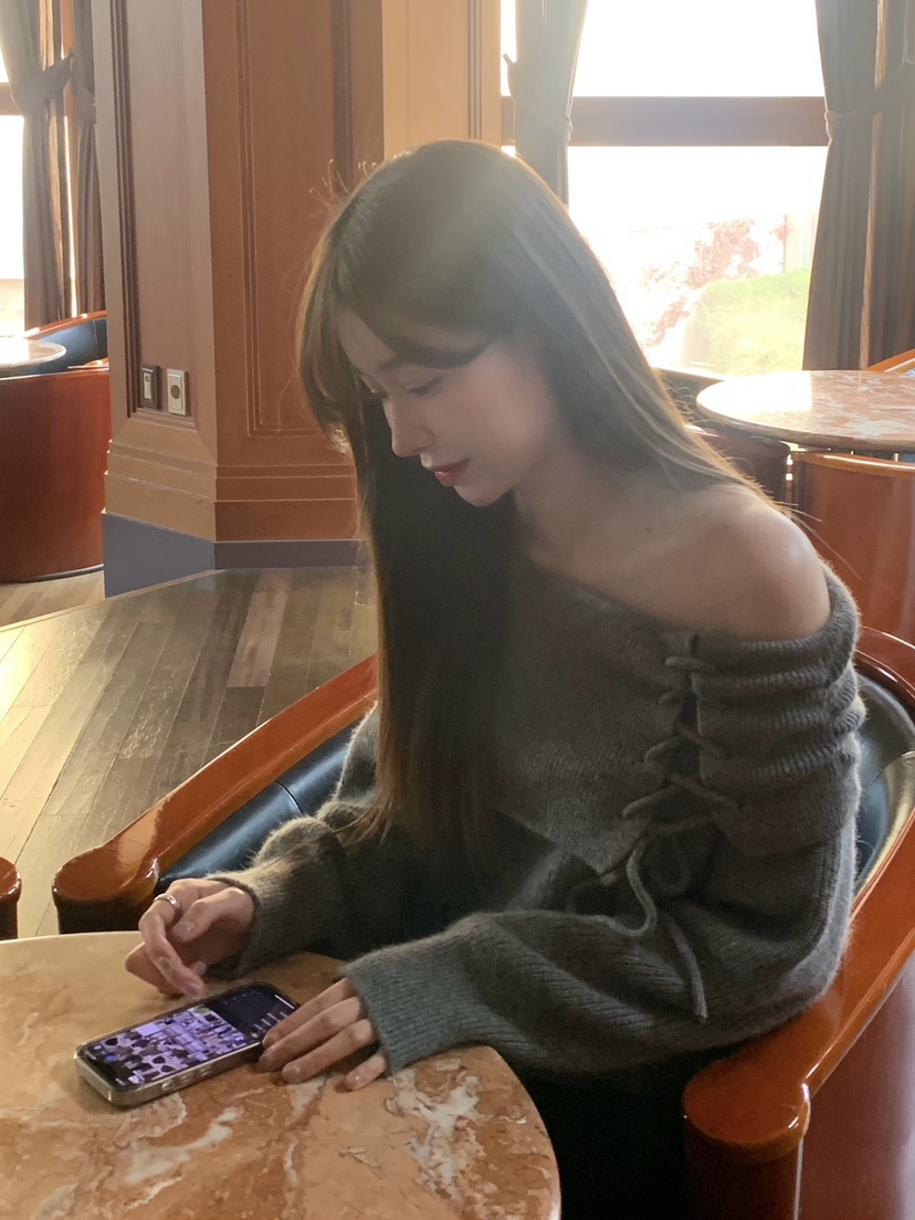 LEGACY東大門㊣代購女裝新品推薦熱賣人氣真品針織衫浣熊露肩LEGACY針織衫