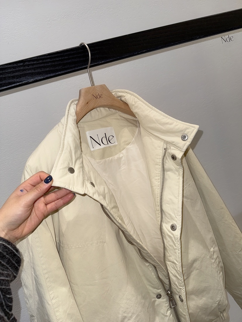 NDE韓國直郵㊣女士新款真品休閑25秋冬時尚推薦短款羽絨服填充NDE短款羽絨服