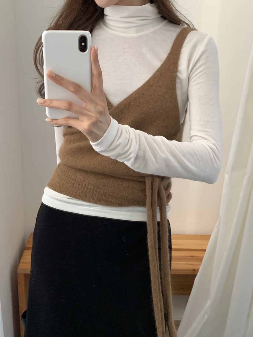 NOTICE韓國代購㊣女士新款25秋冬熱賣休閑推薦職業吊帶背心NOTICE吊帶/背心