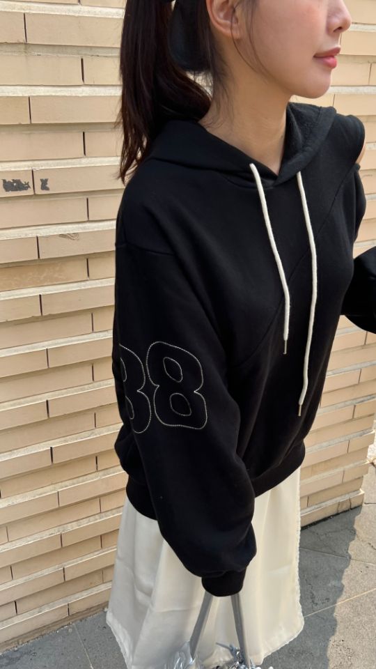 HEY/TO SEWING韓國直郵㊣女士新款休閑職業推薦熱賣衛衣刺繡BY HEY/TO SEWING衛衣