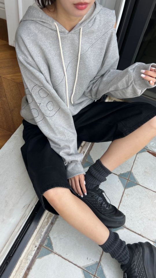 HEY/TO SEWING韓國直郵㊣女士新款休閑職業推薦熱賣衛衣刺繡BY HEY/TO SEWING衛衣