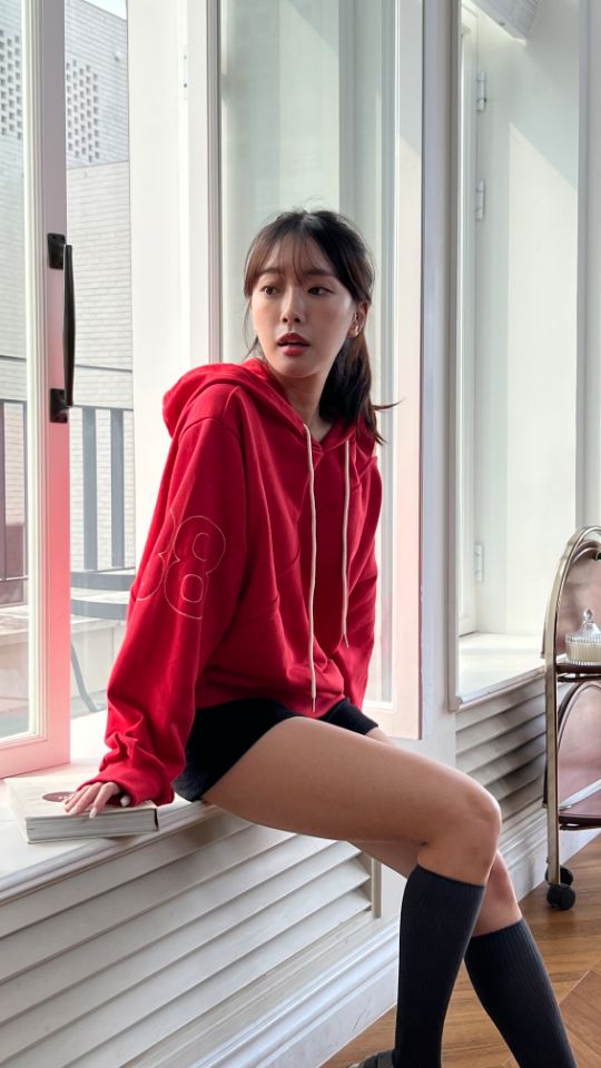 HEY/TO SEWING韓國直郵㊣女士新款休閑職業推薦熱賣衛衣刺繡BY HEY/TO SEWING衛衣