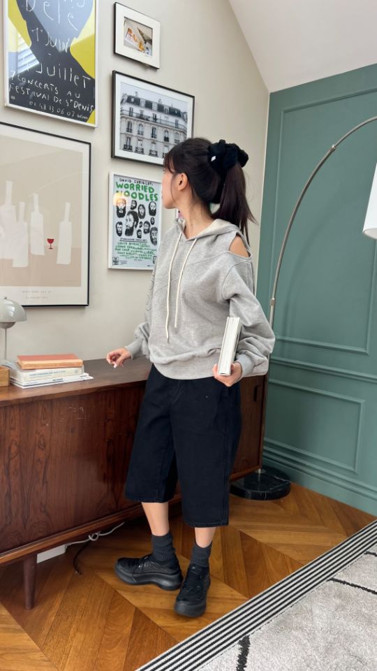 HEY/TO SEWING韓國直郵㊣女士新款休閑職業推薦熱賣衛衣刺繡BY HEY/TO SEWING衛衣