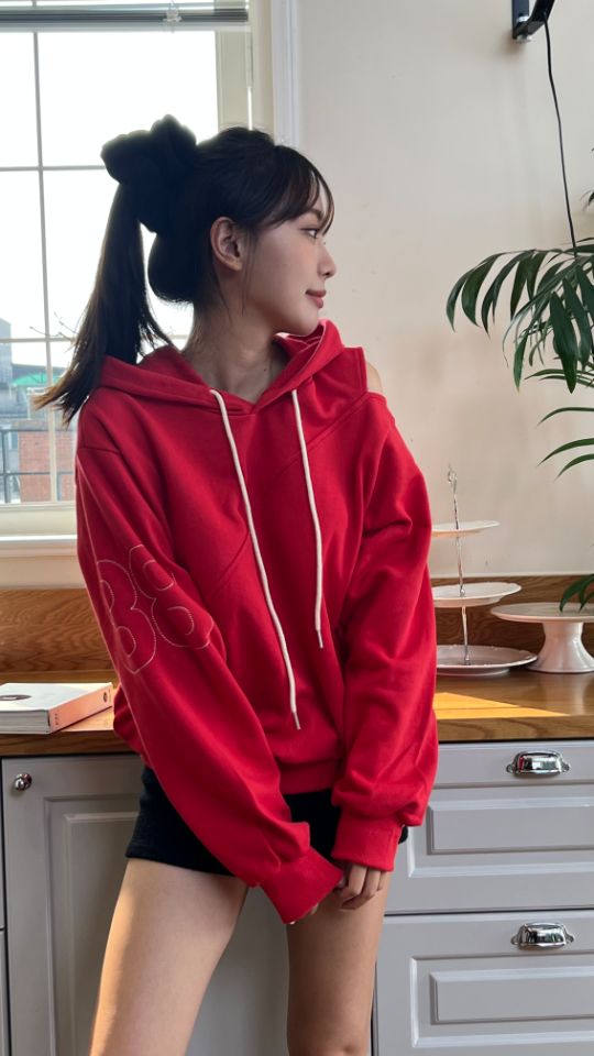 HEY/TO SEWING韓國直郵㊣女士新款休閑職業推薦熱賣衛衣刺繡BY HEY/TO SEWING衛衣圖色1