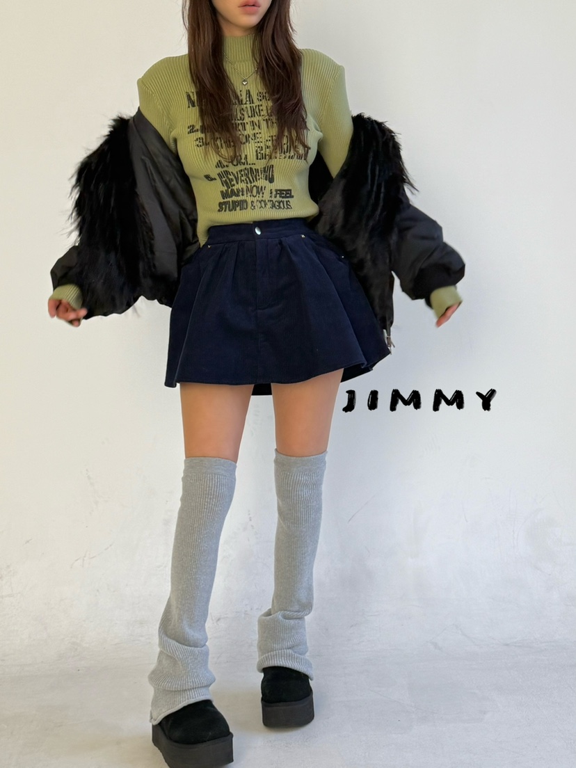 JIMMY韓國直郵㊣女士新品推薦熱賣時尚職業25秋冬真品夾克毛絨JIMMY/REMAKE夾克