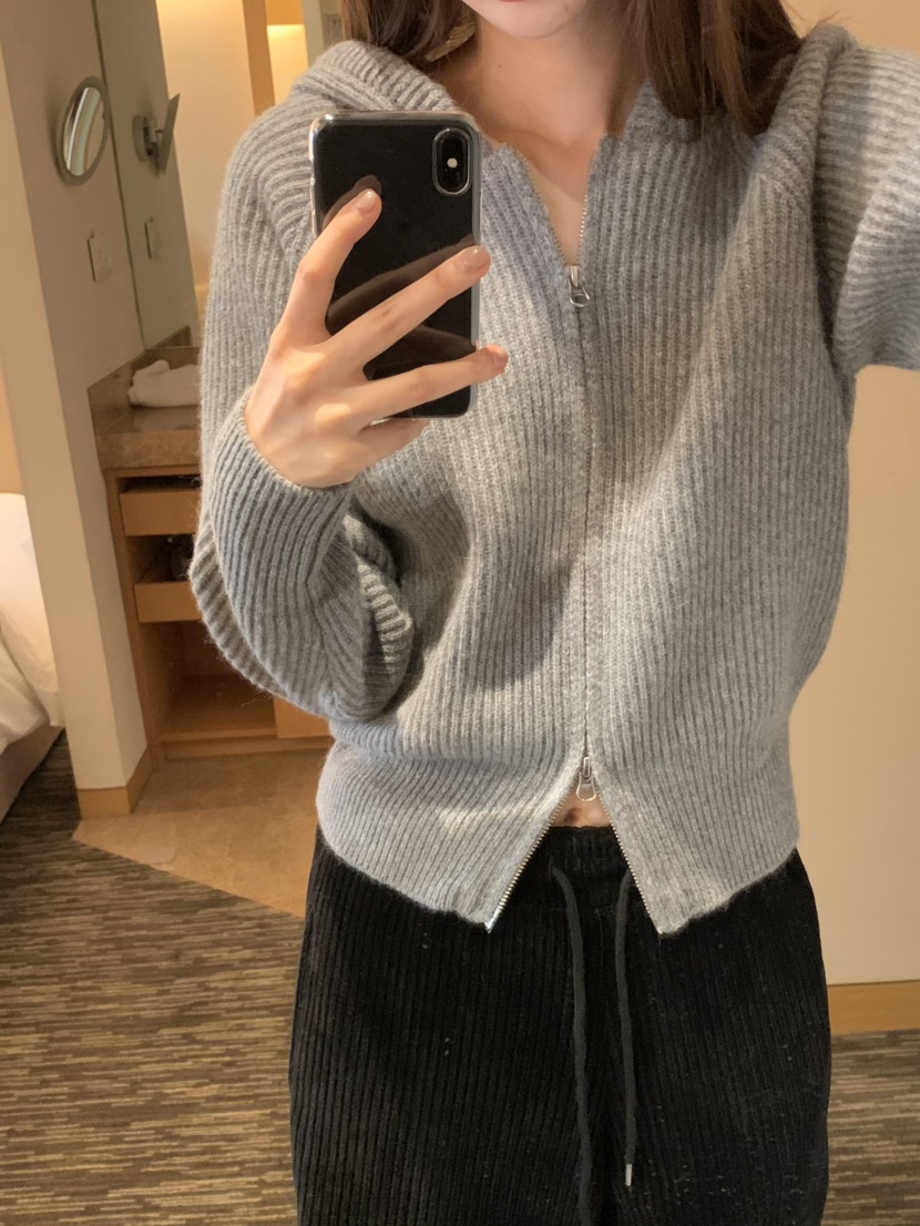 LEGACY東大門㊣代購女裝新款熱賣真品時尚休閑推薦針織衫拉鏈LEGACY針織衫