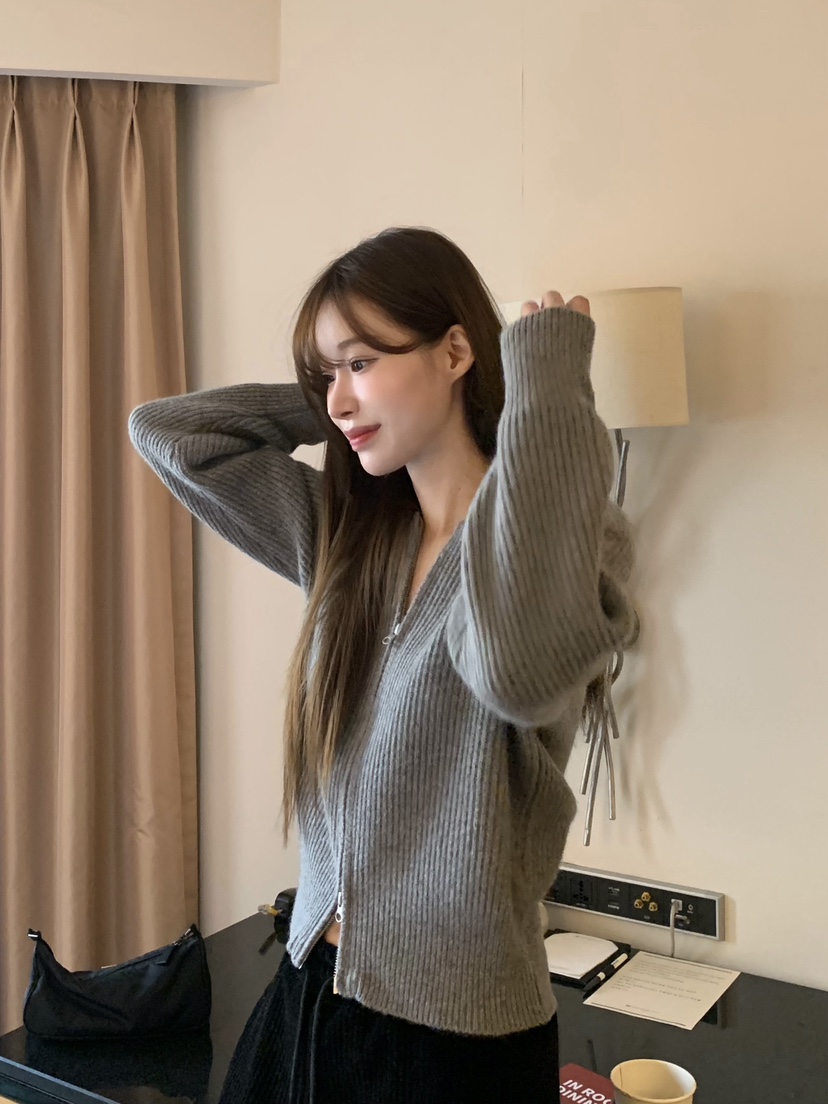 LEGACY東大門㊣代購女裝新款熱賣真品時尚休閑推薦針織衫拉鏈LEGACY針織衫