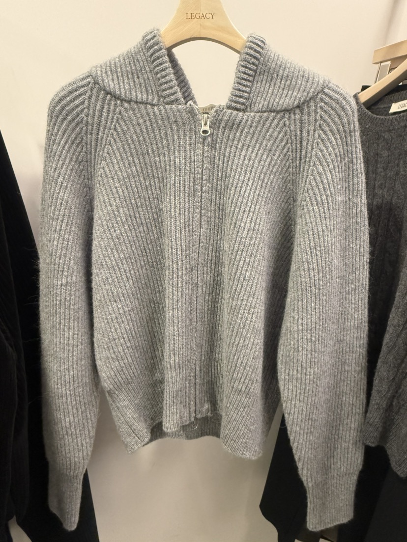 LEGACY東大門㊣代購女裝新款熱賣真品時尚休閑推薦針織衫拉鏈LEGACY針織衫圖色1