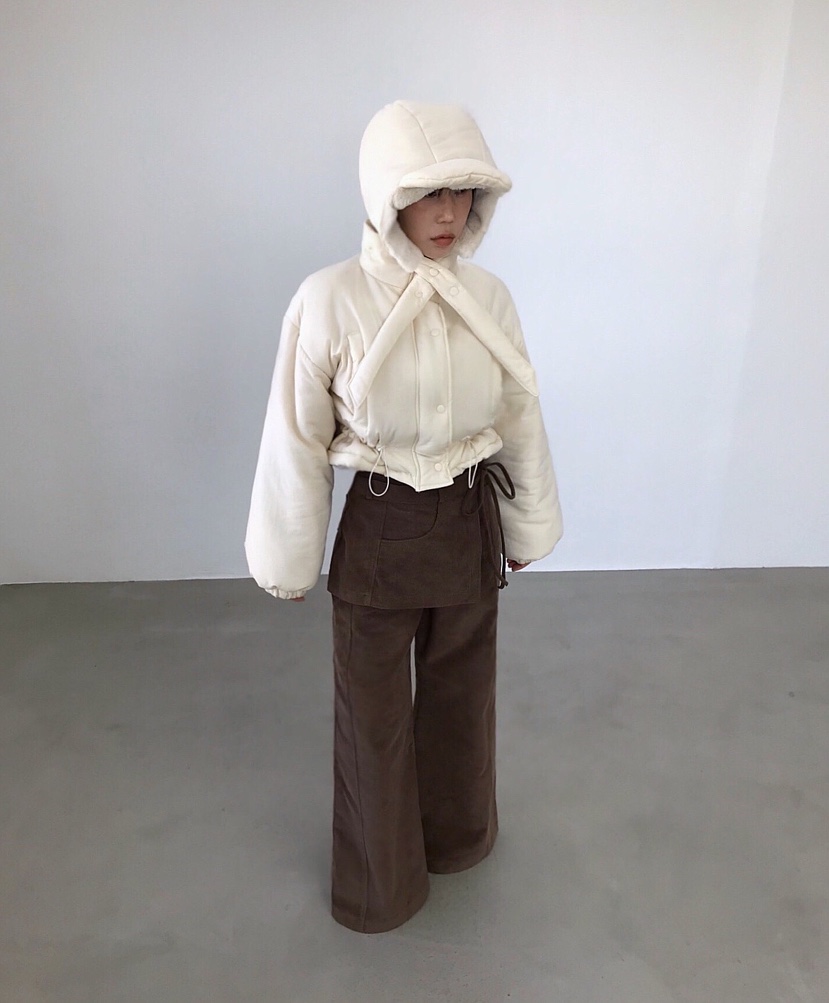 2TWO MOON東大門㊣代購女士新品時尚熱賣職業25秋冬短款棉服2TWO MOON短款棉服