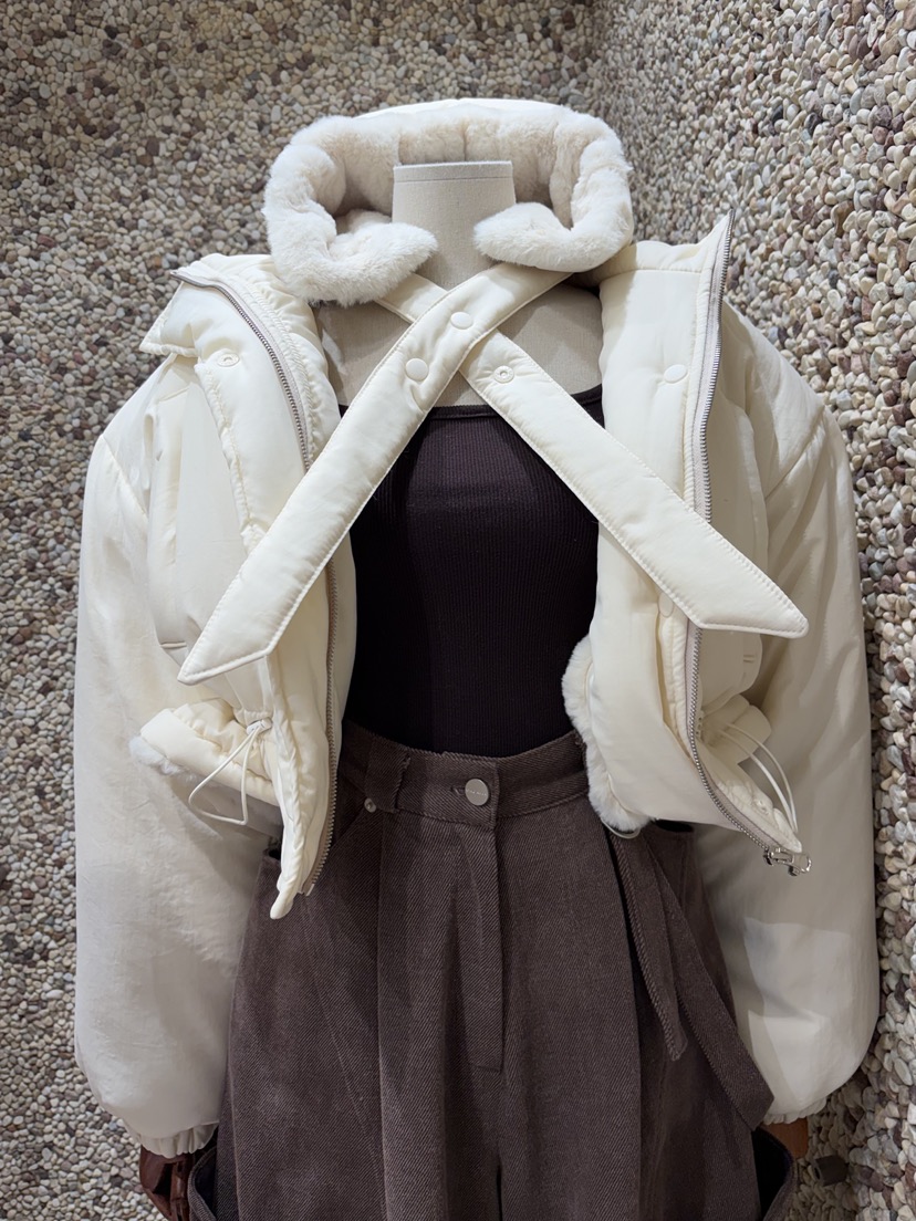 2TWO MOON東大門㊣代購女士新品時尚熱賣職業25秋冬短款棉服2TWO MOON短款棉服