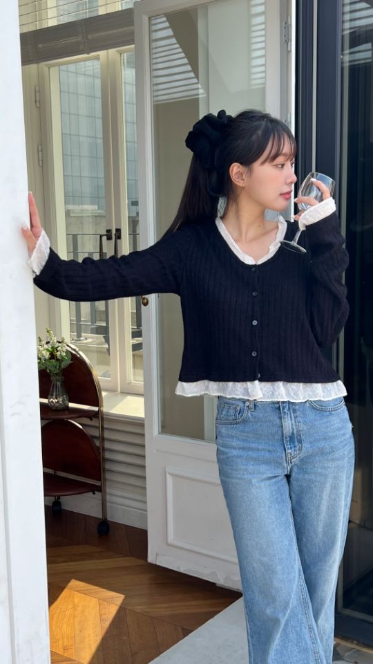 HEY/TO SEWING東大門㊣實拍女士新款人氣推薦職業休閑針織衫BY HEY/TO SEWING針織衫