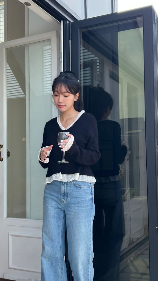 HEY/TO SEWING東大門㊣實拍女士新款人氣推薦職業休閑針織衫BY HEY/TO SEWING針織衫