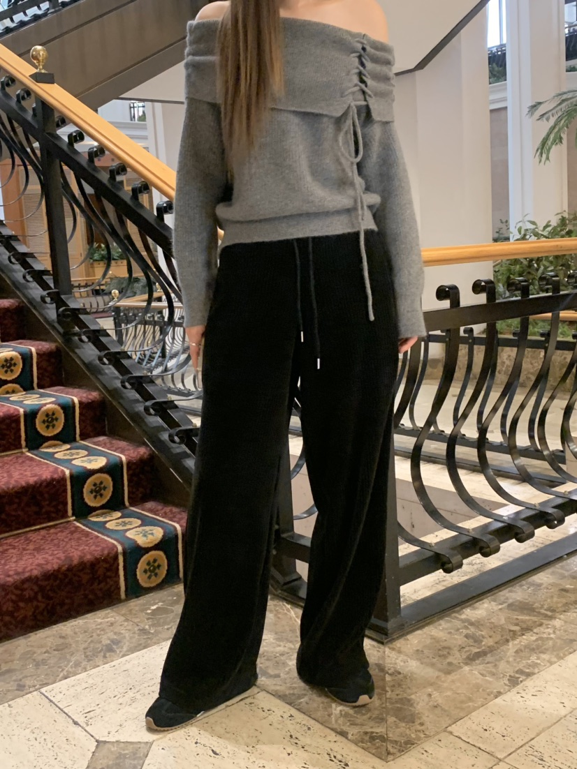 LEGACY韓國代購㊣女裝新品休閑時尚職業人氣25秋冬休閑褲條紋LEGACY休閑褲