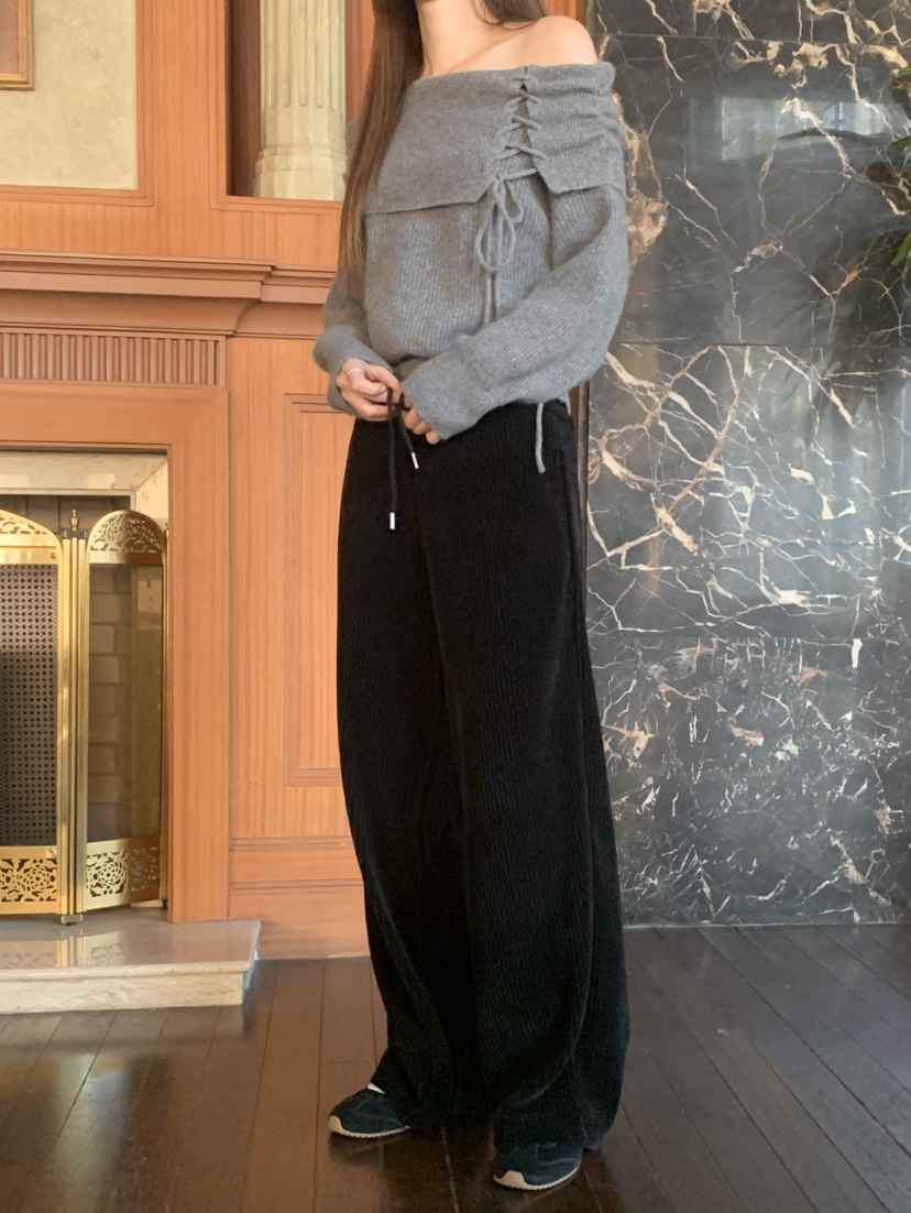 LEGACY韓國代購㊣女裝新品休閑時尚職業人氣25秋冬休閑褲條紋LEGACY休閑褲