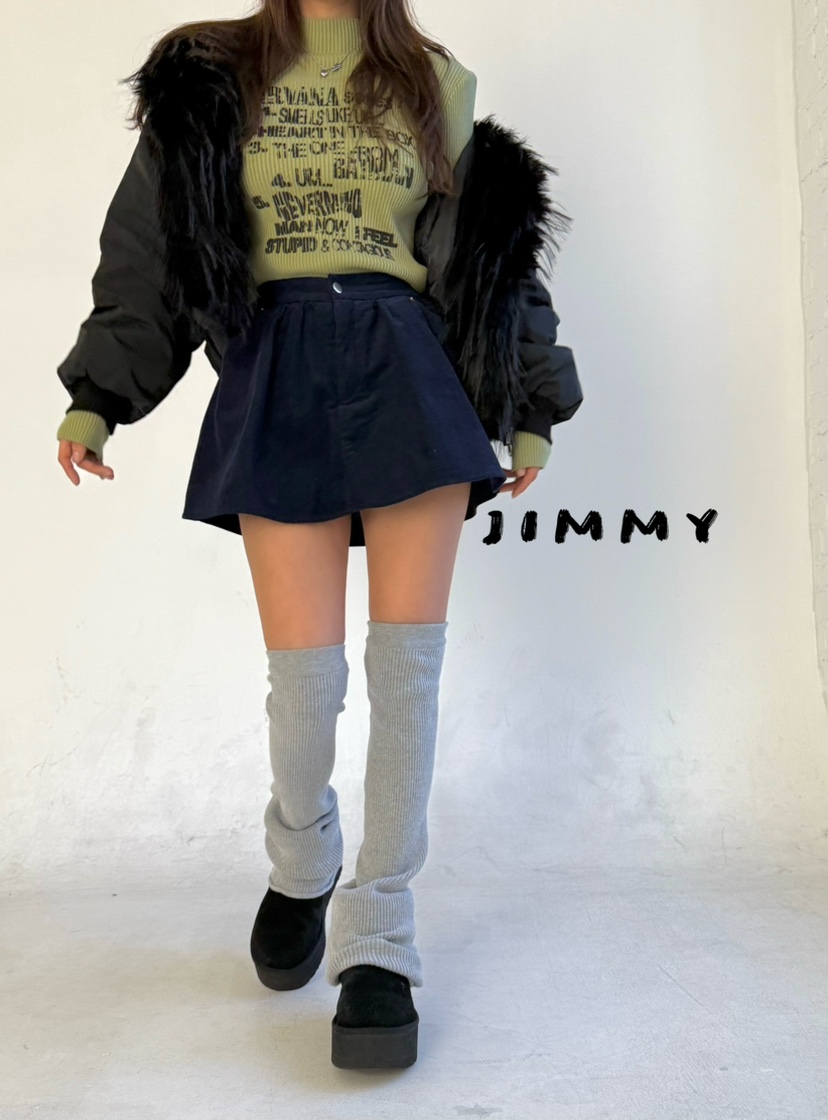 JIMMY東大門㊣直郵女裝新款時尚人氣休閑25秋冬推薦短裙燈芯絨JIMMY/REMAKE短裙