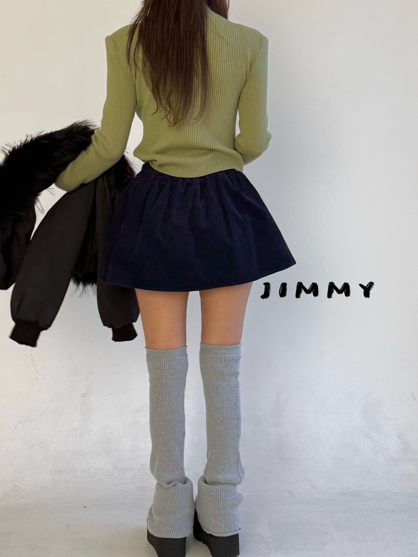 JIMMY東大門㊣直郵女裝新款時尚人氣休閑25秋冬推薦短裙燈芯絨JIMMY/REMAKE短裙