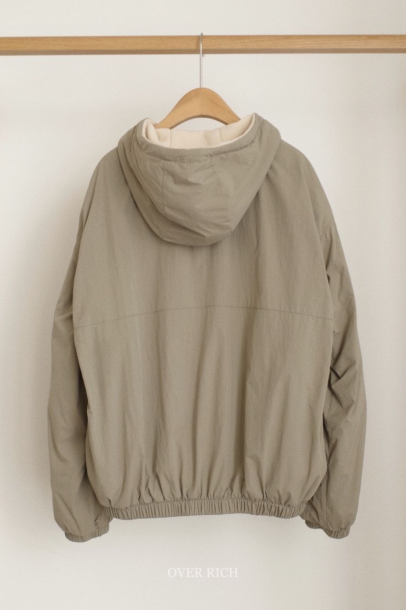 OVER RICH東大門㊣實拍女裝新品時尚25秋冬衛衣連帽衫拉鏈OVER RICH衛衣