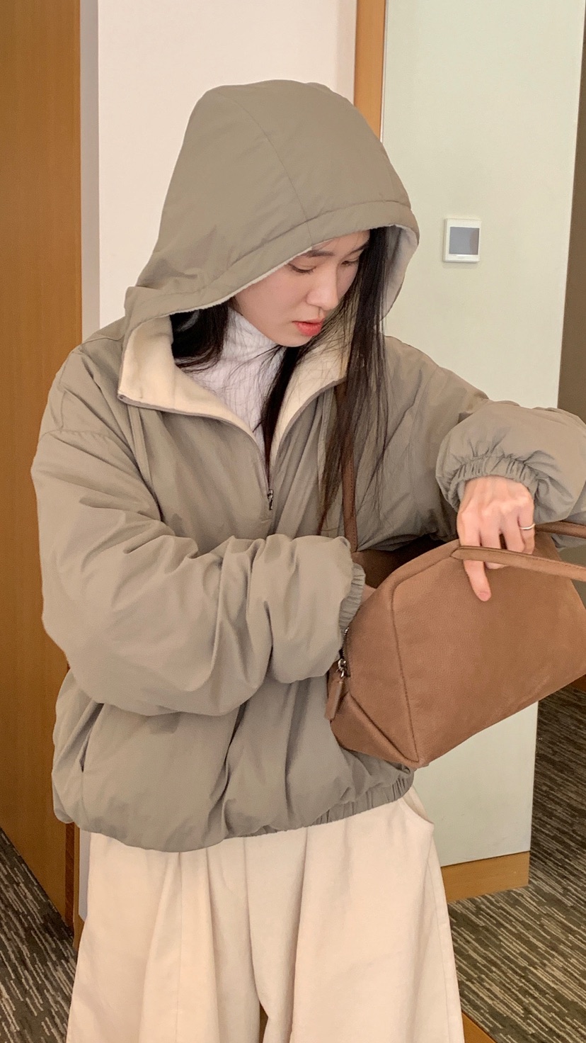 OVER RICH東大門㊣實拍女裝新品時尚25秋冬衛衣連帽衫拉鏈OVER RICH衛衣