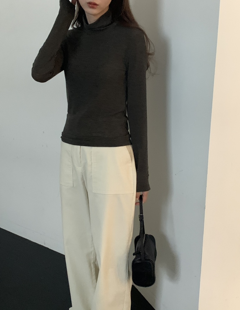 NOTICE韓國代購㊣女士新品熱賣人氣25秋冬時尚推薦職業長袖T恤NOTICE長袖T恤