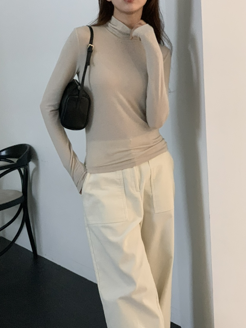 NOTICE韓國代購㊣女士新品熱賣人氣25秋冬時尚推薦職業長袖T恤NOTICE長袖T恤