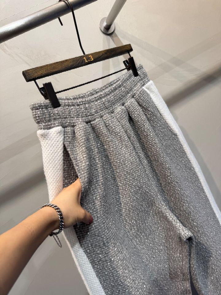 1.3東大門㊣代購女士新品人氣推薦休閑套裝粗花呢連帽衫套裝1.3套裝