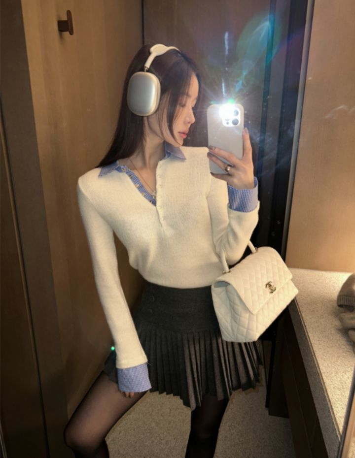 HEY/TO SEWING韓國代購㊣女士新款時尚人氣職業推薦長袖T恤BY HEY/TO SEWING長袖T恤