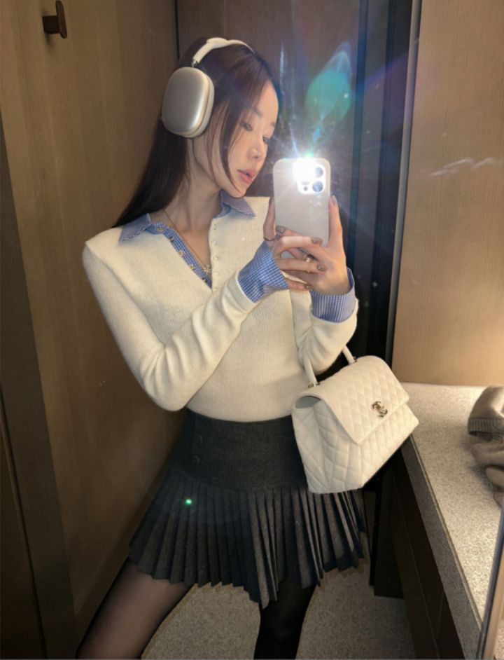 HEY/TO SEWING韓國代購㊣女士新款時尚人氣職業推薦長袖T恤BY HEY/TO SEWING長袖T恤