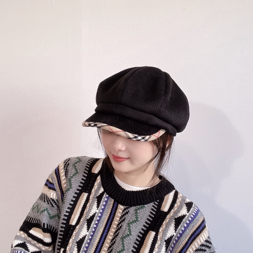 LOVELY HAT韓國代購㊣女士新款人氣職業推薦時尚休閑25秋冬帽子LOVELY HAT帽子