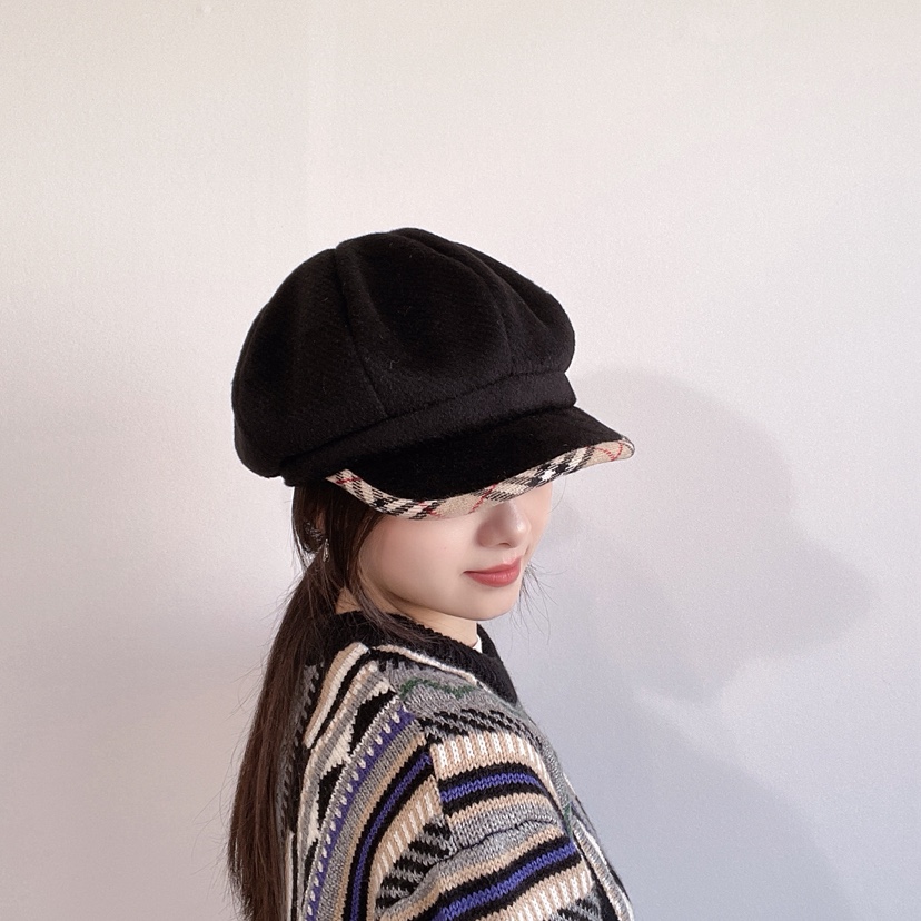 LOVELY HAT韓國代購㊣女士新款人氣職業推薦時尚休閑25秋冬帽子LOVELY HAT帽子