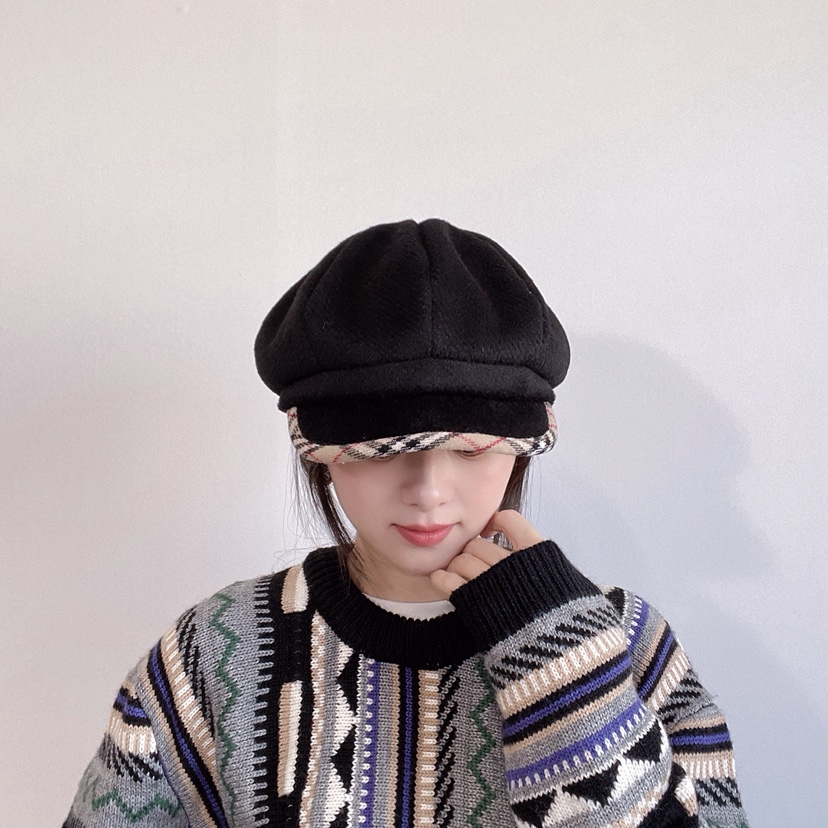 LOVELY HAT韓國代購㊣女士新款人氣職業推薦時尚休閑25秋冬帽子LOVELY HAT帽子