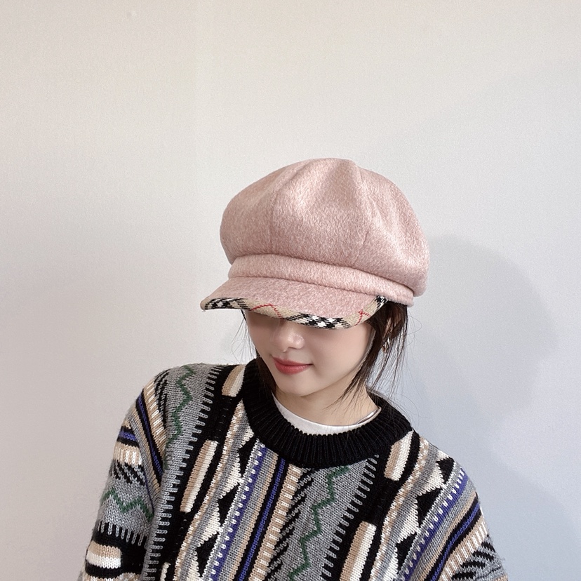 LOVELY HAT韓國代購㊣女士新款人氣職業推薦時尚休閑25秋冬帽子LOVELY HAT帽子