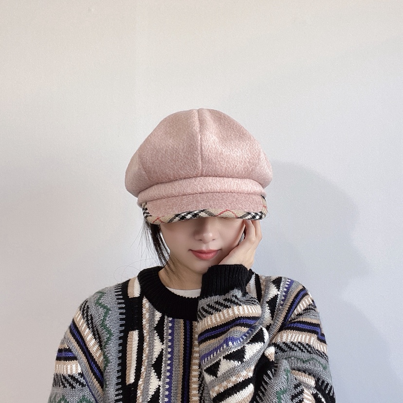 LOVELY HAT韓國代購㊣女士新款人氣職業推薦時尚休閑25秋冬帽子LOVELY HAT帽子