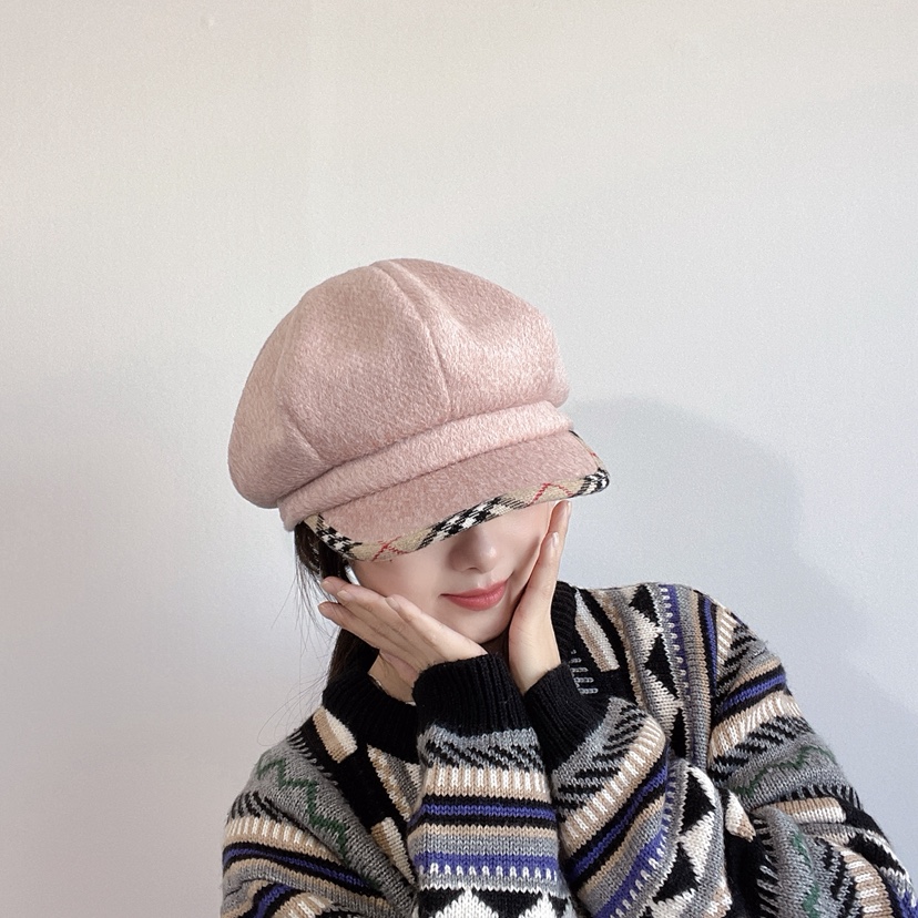 LOVELY HAT韓國代購㊣女士新款人氣職業推薦時尚休閑25秋冬帽子LOVELY HAT帽子