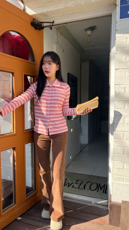 HEY/TO SEWING韓國直郵㊣女裝新款人氣職業休閑時尚長袖T恤BY HEY/TO SEWING長袖T恤