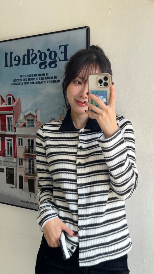 HEY/TO SEWING韓國直郵㊣女裝新款人氣職業休閑時尚長袖T恤BY HEY/TO SEWING長袖T恤圖色1