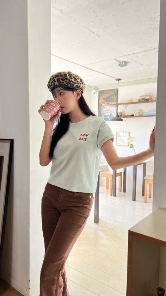 HEY/TO SEWING東大門㊣代購女裝新款熱賣人氣職業T恤絲絨BY HEY/TO SEWINGT恤