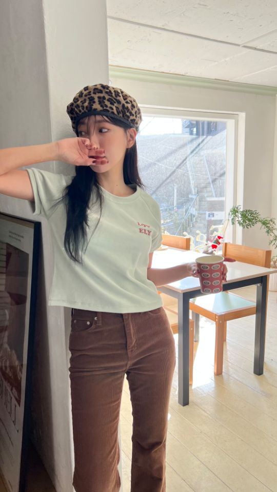 HEY/TO SEWING東大門㊣代購女裝新款熱賣人氣職業T恤絲絨BY HEY/TO SEWINGT恤