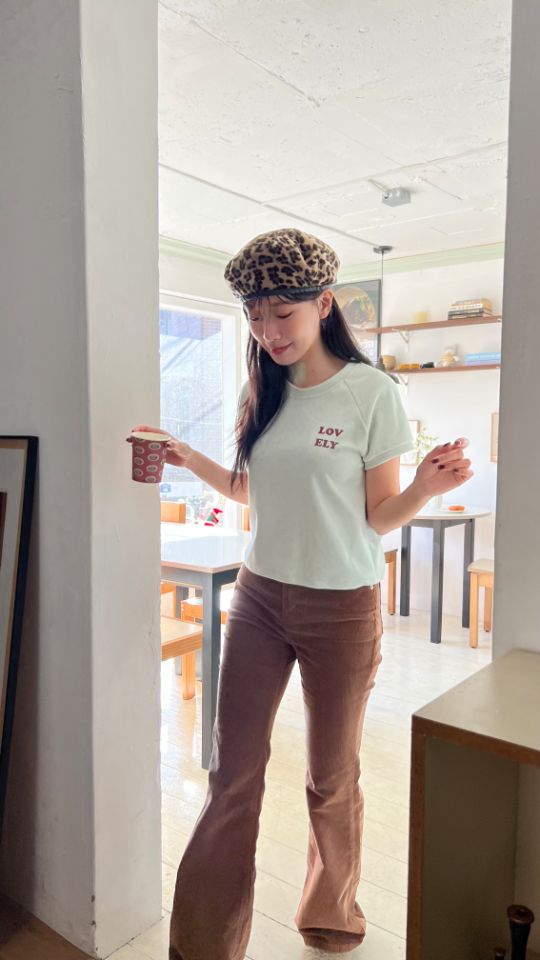 HEY/TO SEWING東大門㊣代購女裝新款熱賣人氣職業T恤絲絨BY HEY/TO SEWINGT恤