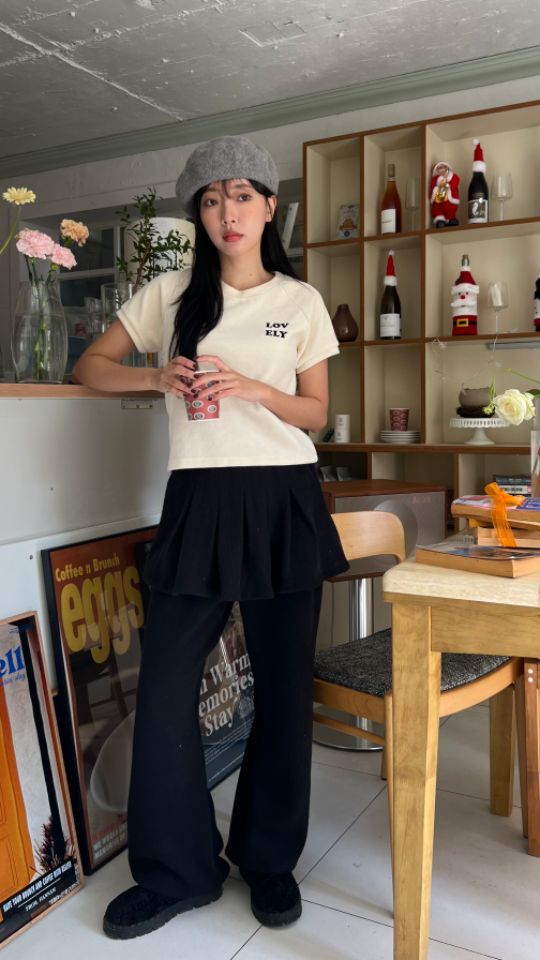 HEY/TO SEWING東大門㊣代購女裝新款熱賣人氣職業T恤絲絨BY HEY/TO SEWINGT恤